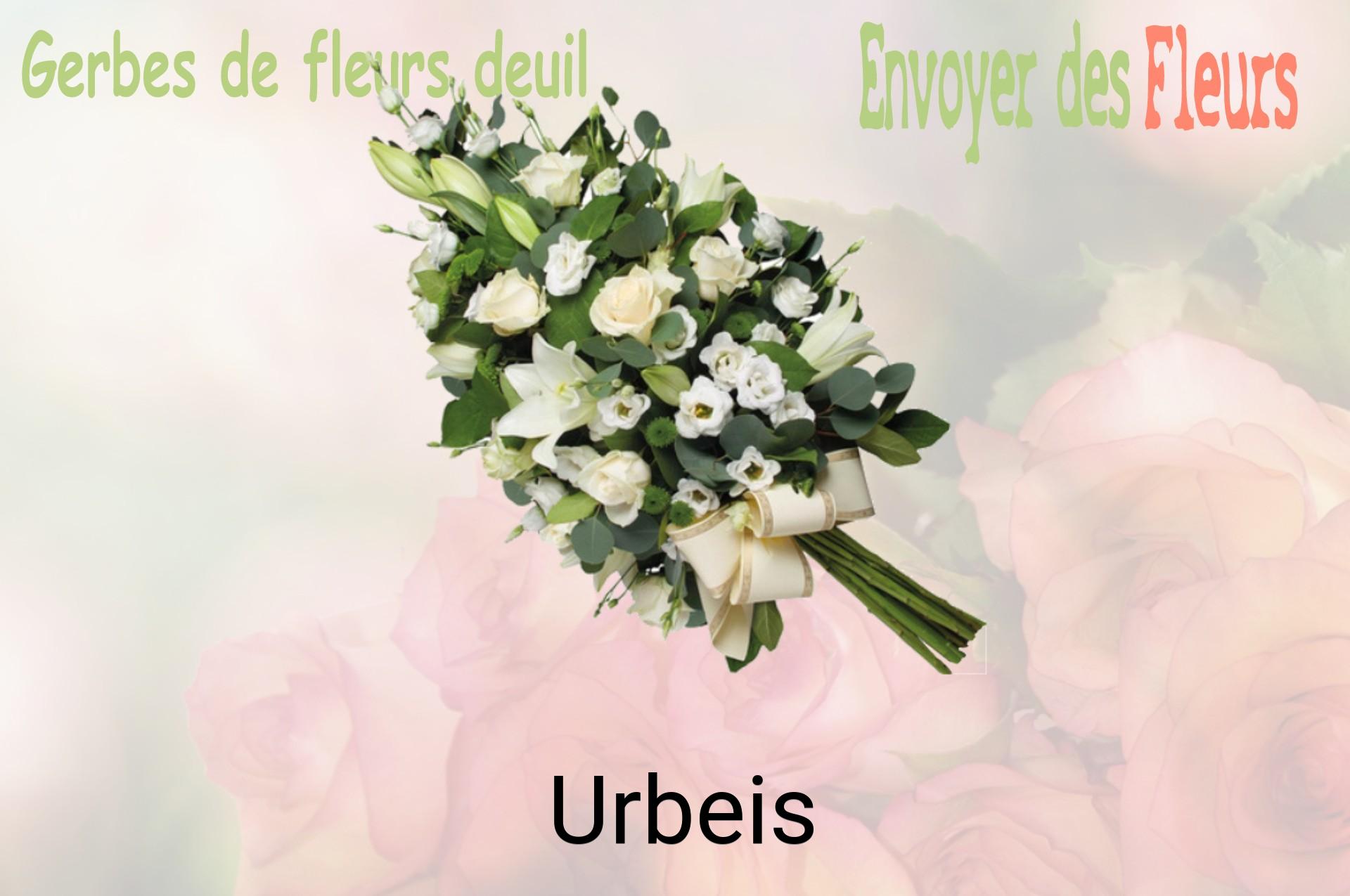Gerbe de fleurs de deuil livrée à Urbeis